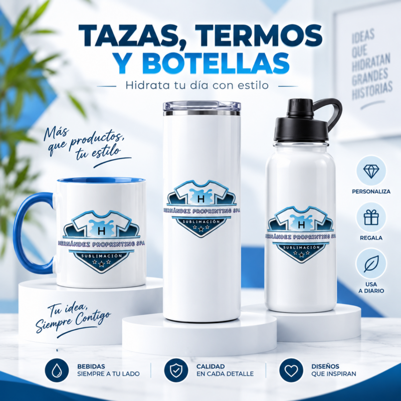 Tazas, Termos y Botellas
