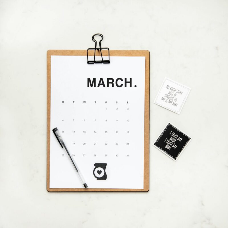 Calendario personalizado de escritorio