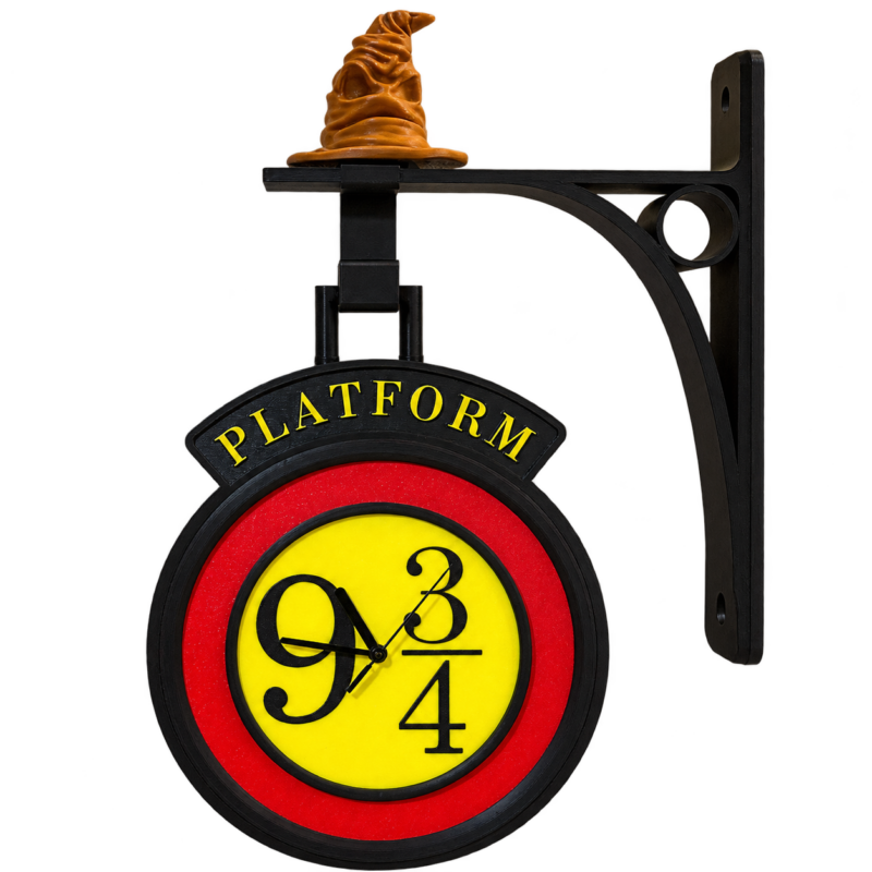 Reloj Estación 9¾ · dos tamaños — fotografía del producto real